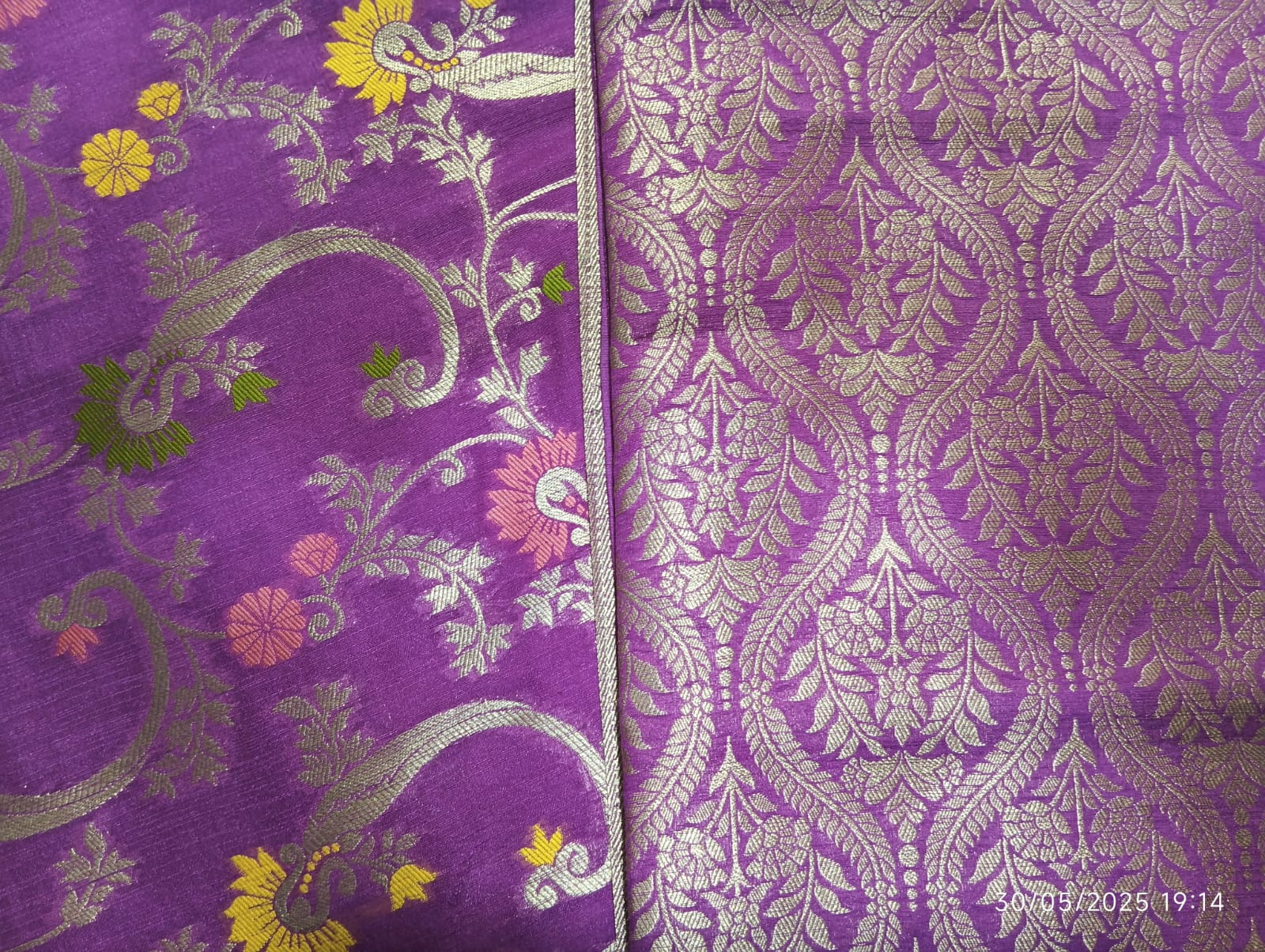 Sari meena purple 