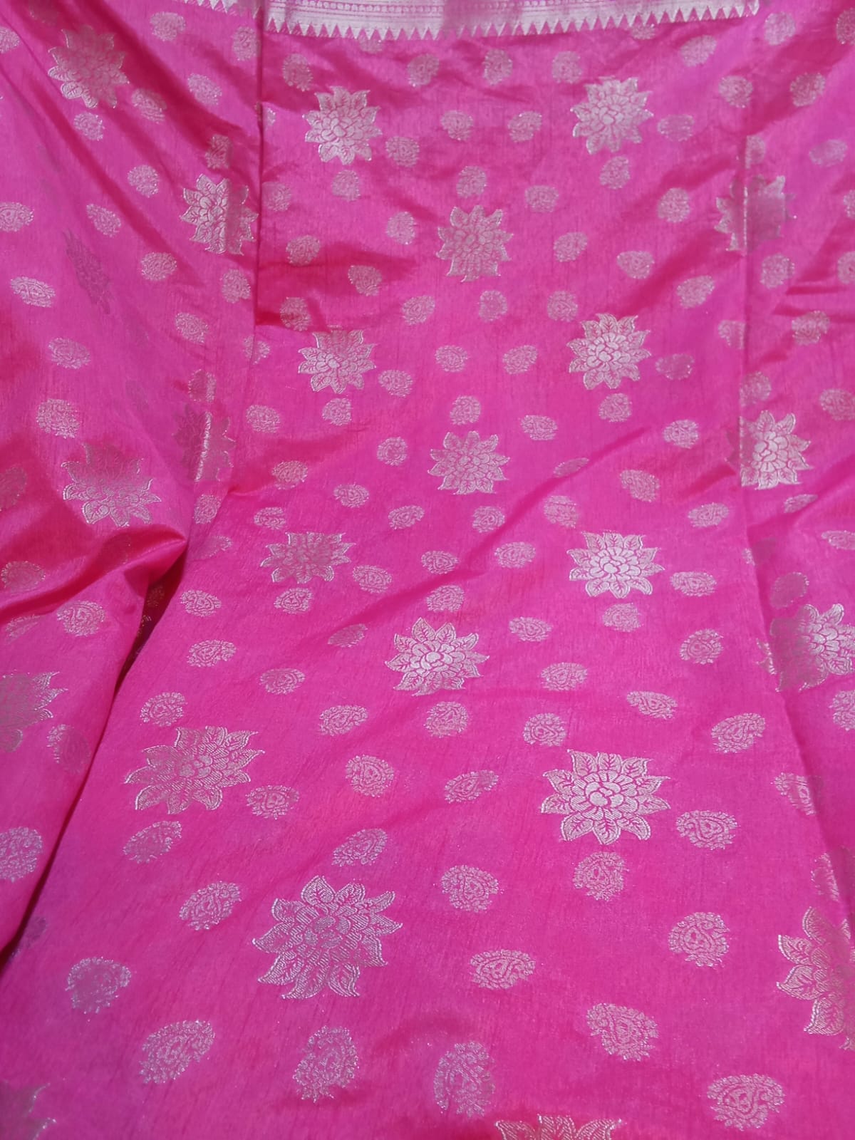 Sari Pink & Silver 4