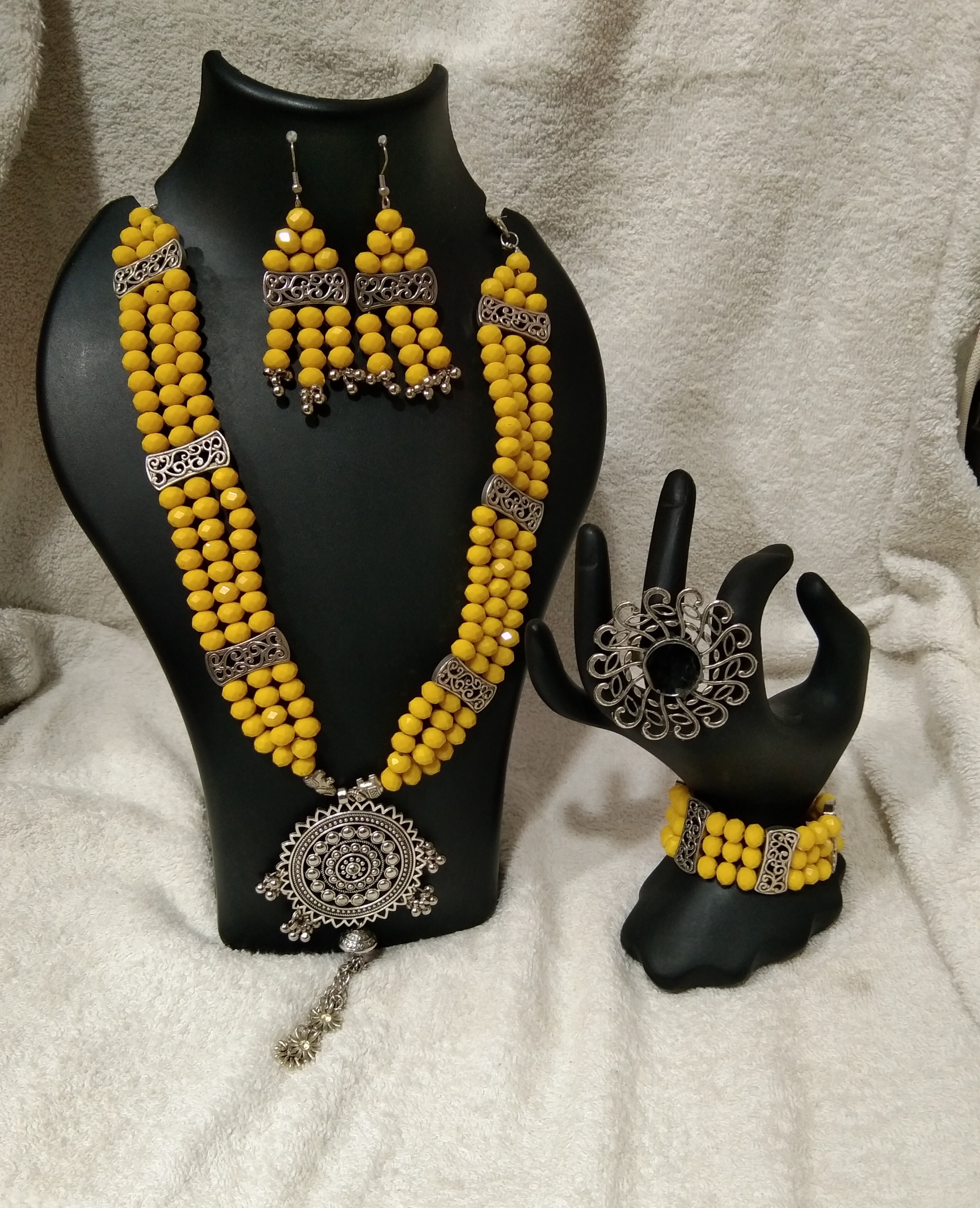 Jewellery Handmade Yellow & Silver 