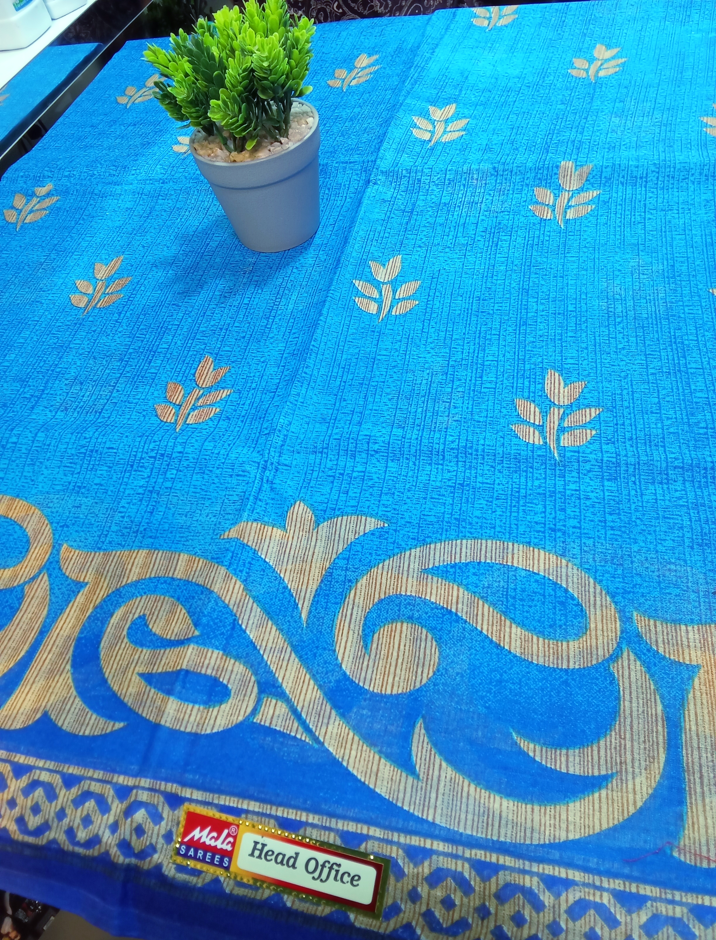 Sari chapa cotton  blue 37(27.06.25)