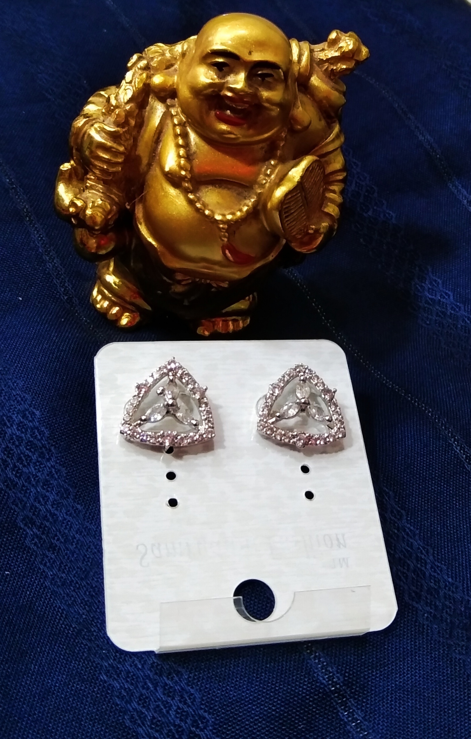 Earrings White Stone 