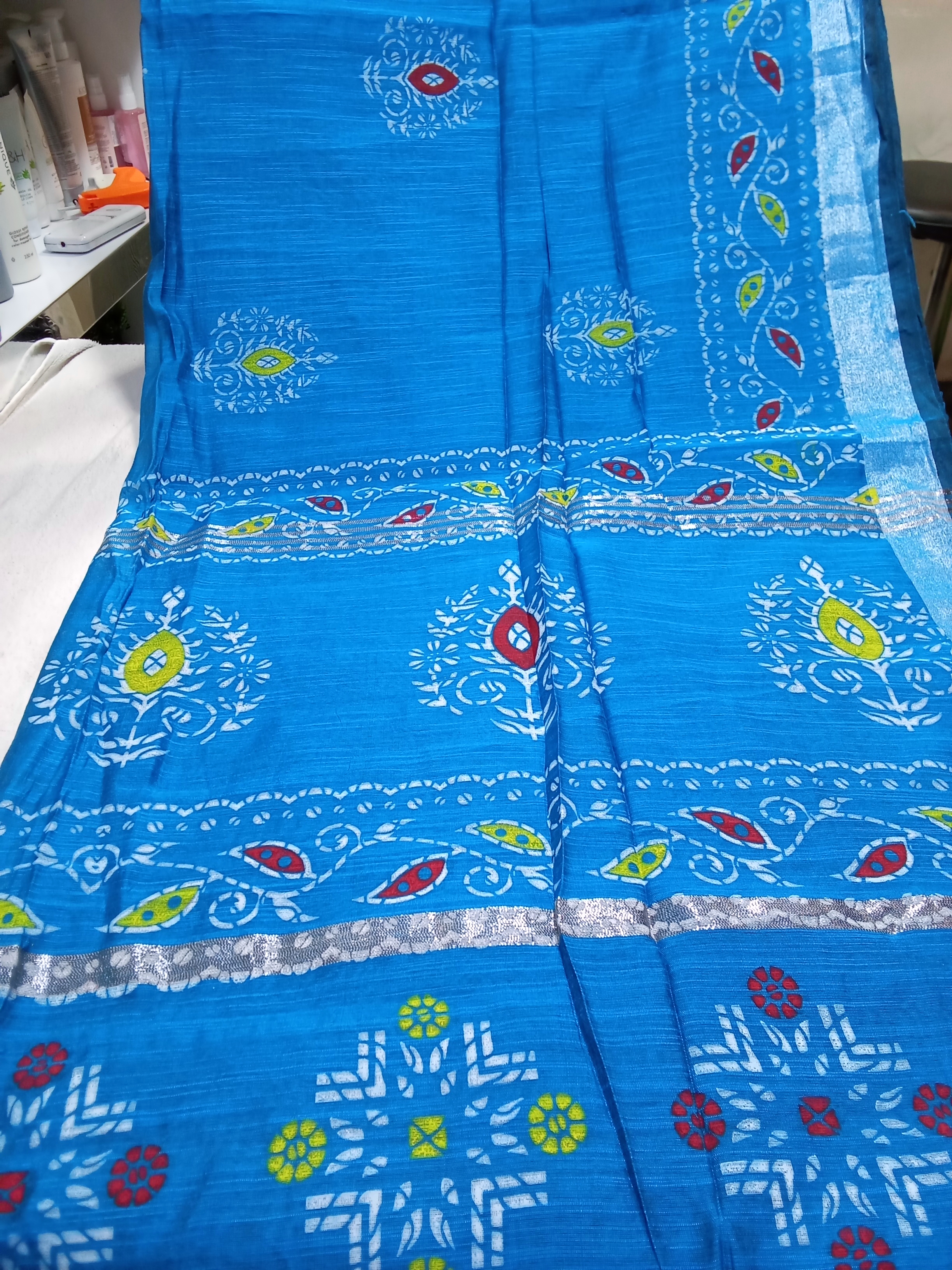 Sari  royal blue handloom 4(18.5.25)