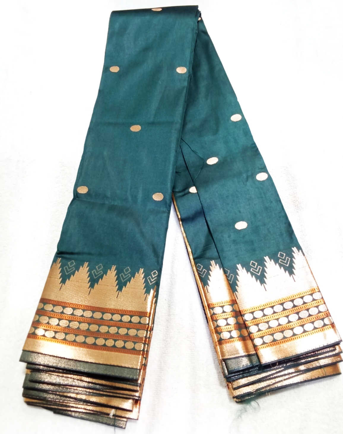 Sari Kakinara Silk Bottle Green 23(15.08.25)