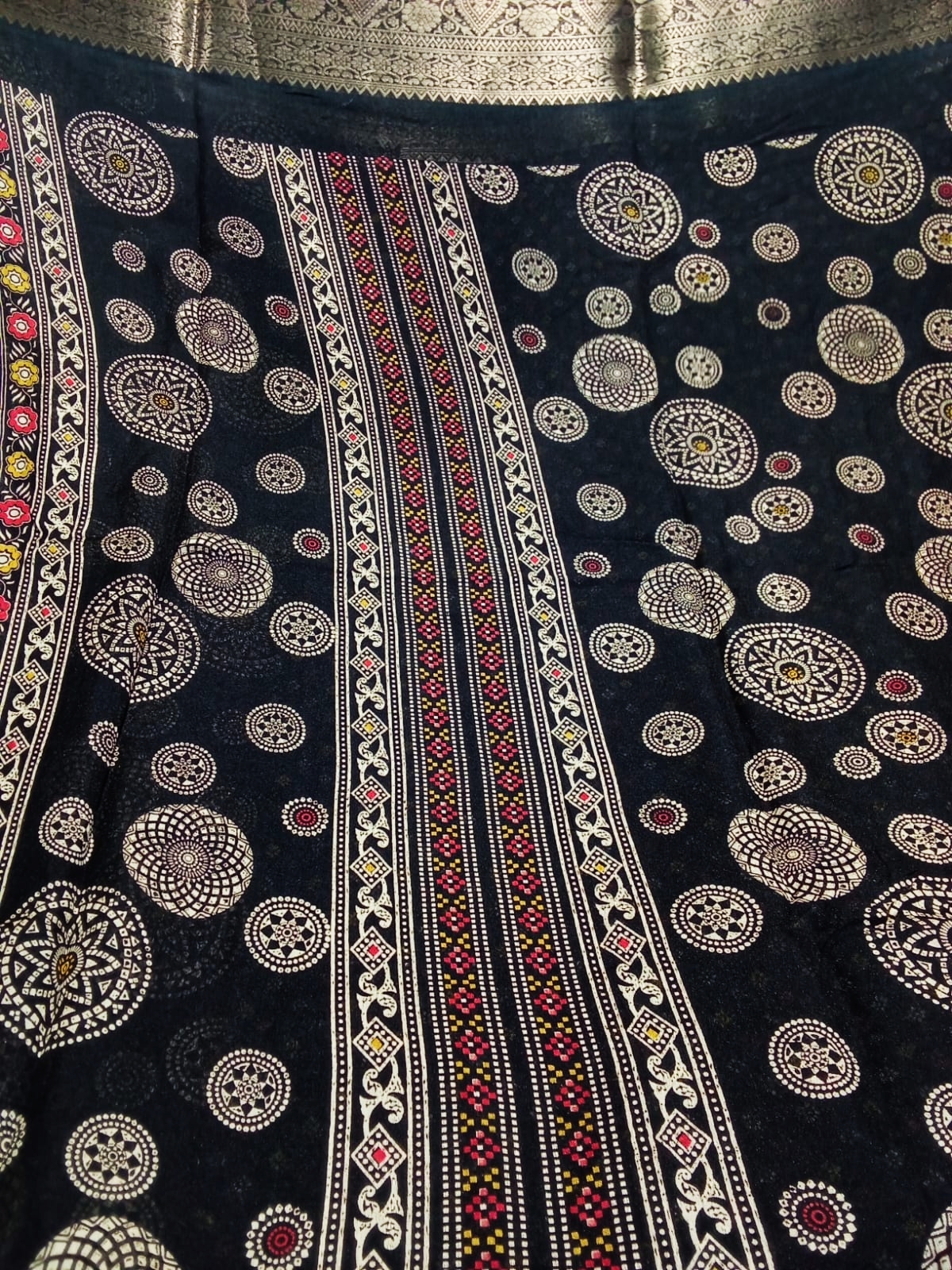 Sari Silk Black & Golden Work 15(15.9.25)